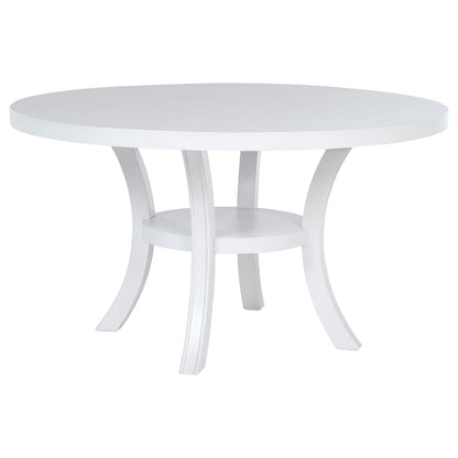 54 Inch Round Wood Dining Table Set - 4 Seats
