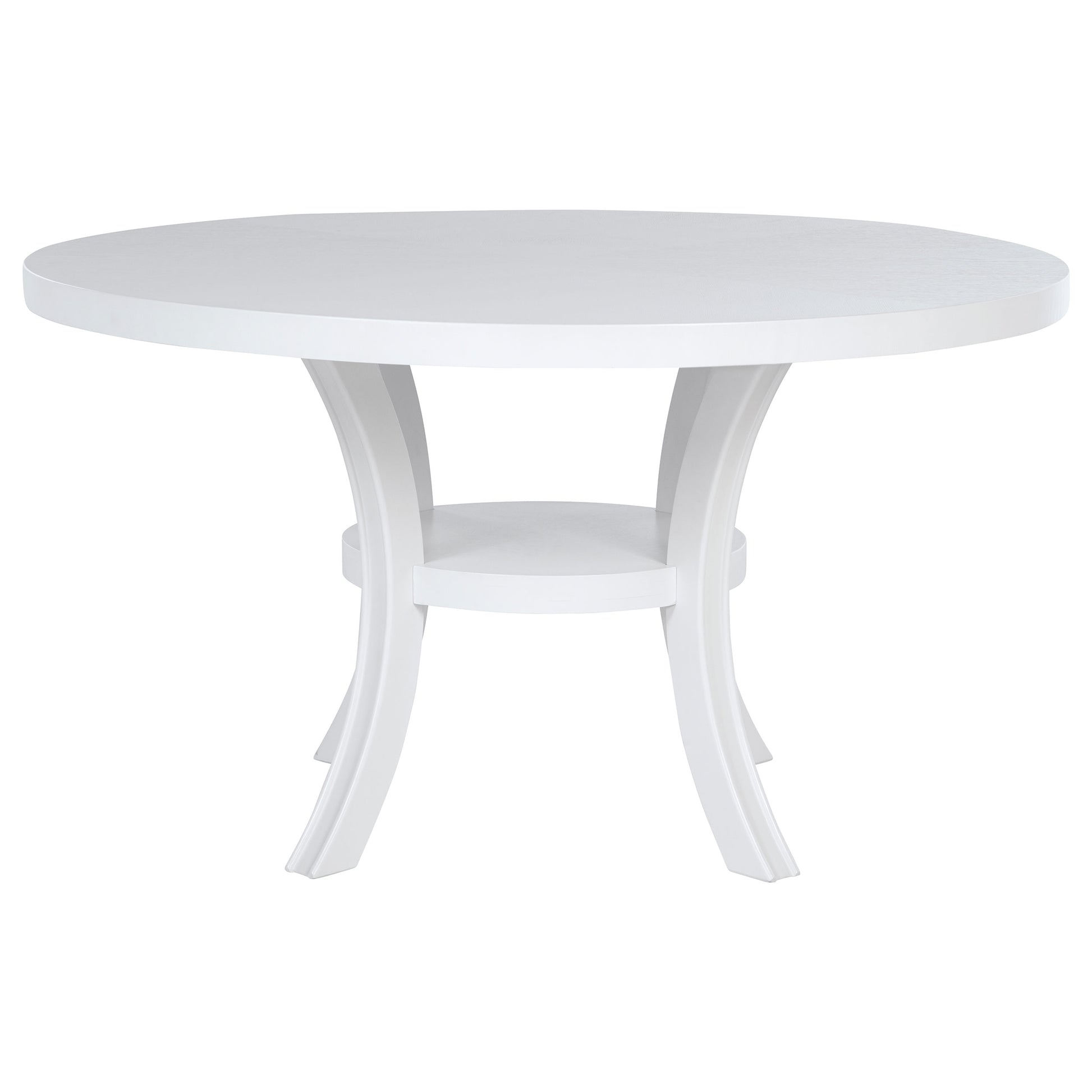 54 Inch Round Wood Dining Table Set - 4 Seats