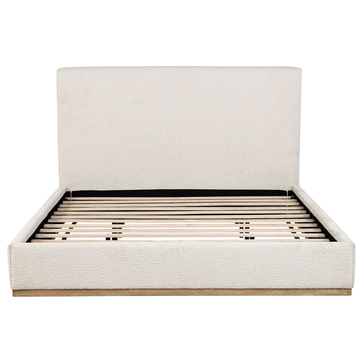 King Size Cream Upholstered Bed Frame