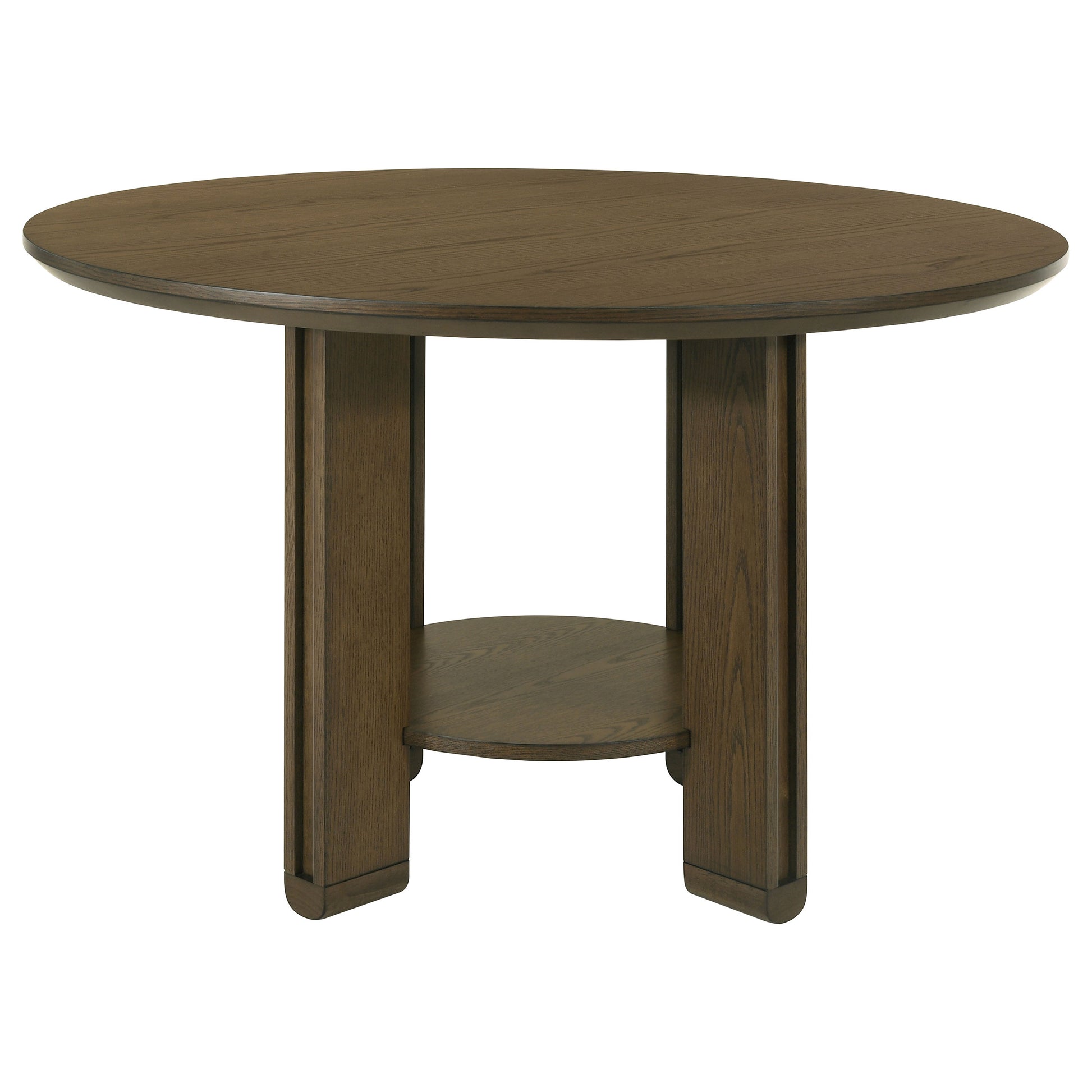 Crispin Brown 5-Piece Round Wood Dining Table Set - Durable & Stylish