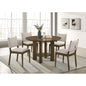 Crispin Brown 5-piece Round Wood Dining Room Table Set