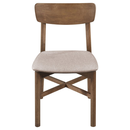 Natural Walnut Rectangular Dining Table with Chairs for Dining Room