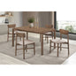 Svenstra Natural Walnut 5-piece Wood Dining Set