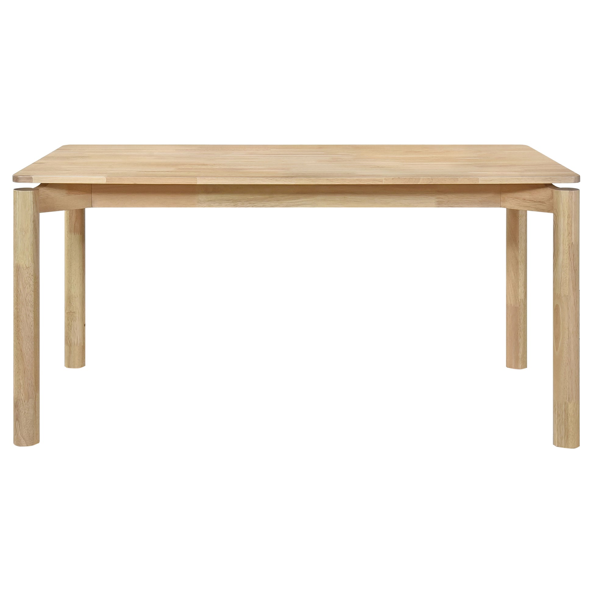 Light Brown Rectangular Dining Table with 6 Chairs