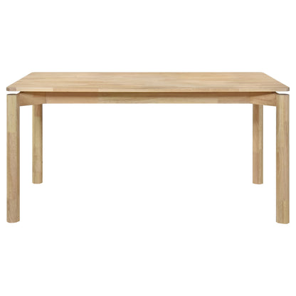 Light Brown Rectangular Dining Table with 6 Chairs