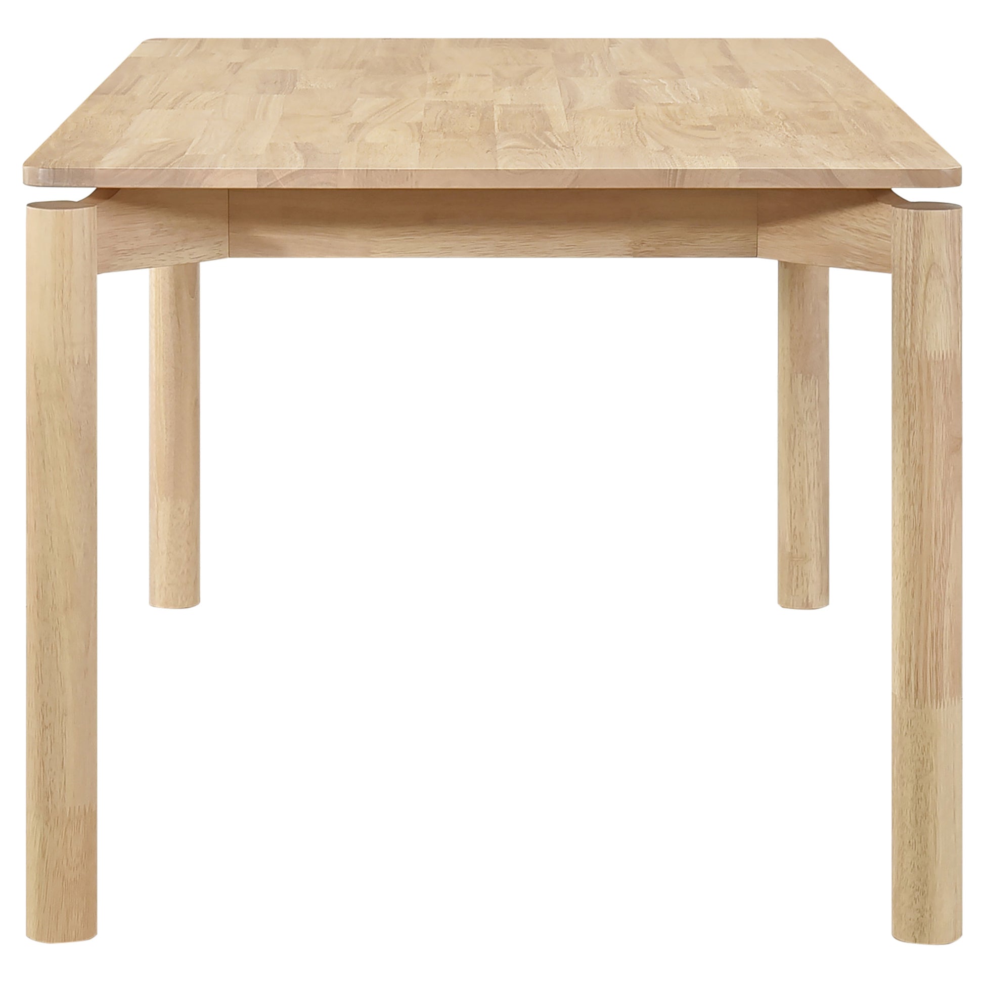 Light Brown Rectangular Dining Table with 6 Chairs