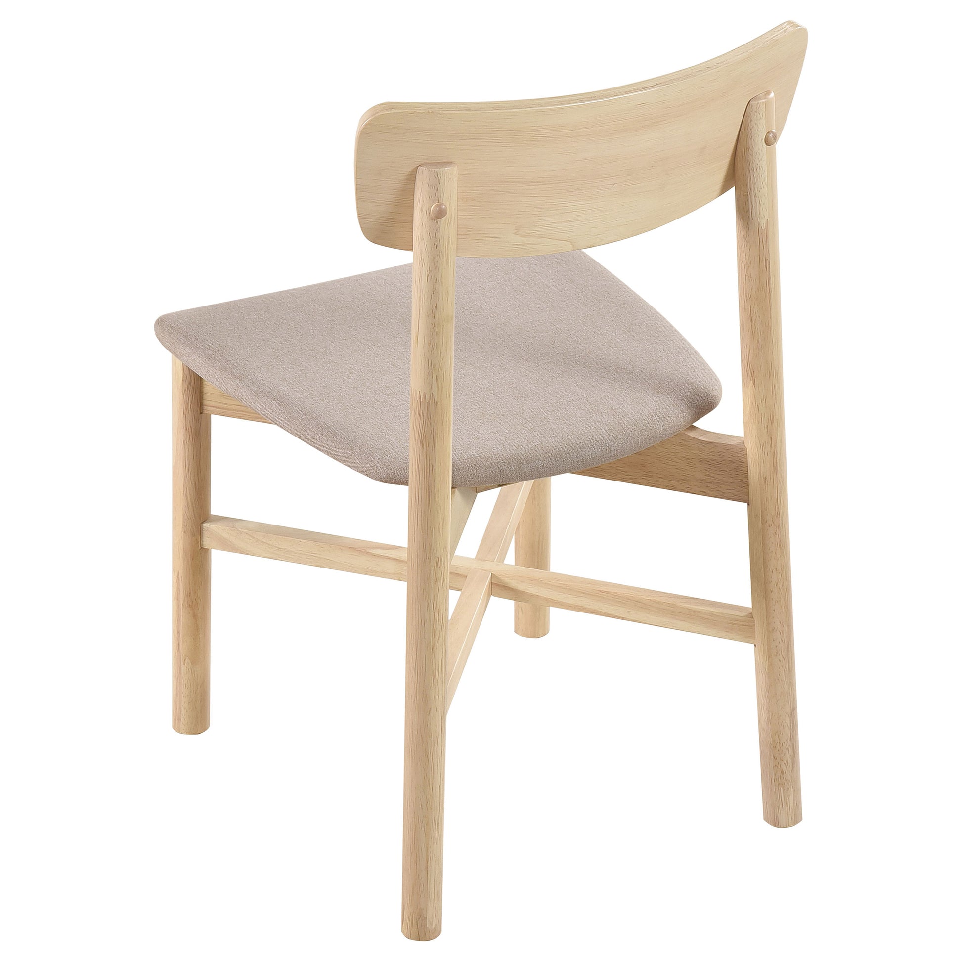 Light Brown Rectangular Dining Table with 6 Chairs