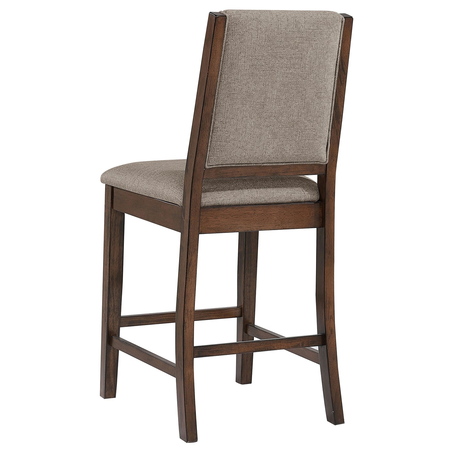 Industrial Oak Counter Height Dining Set with Storage Shelf