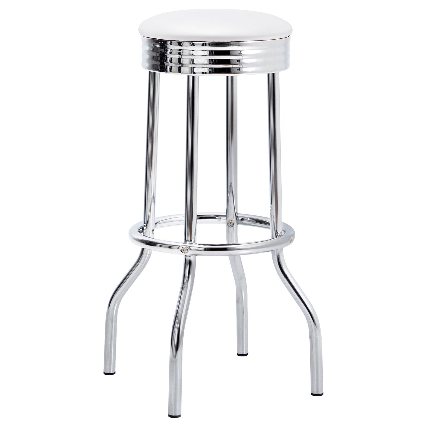 White 3-Piece Dining Set - Bistro Table & Stools