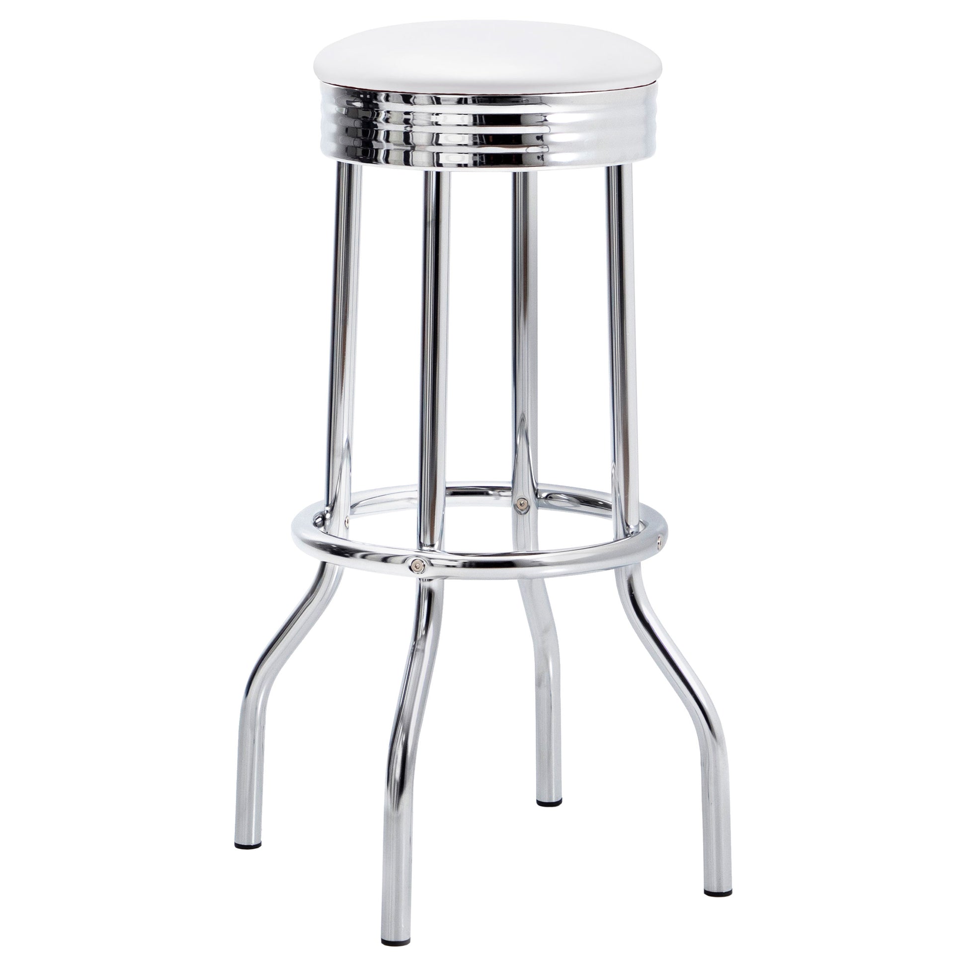 White 3-Piece Dining Set - Bistro Table & Stools