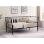 Vertigo Matte Black Metal Twin Daybed Bed Frame