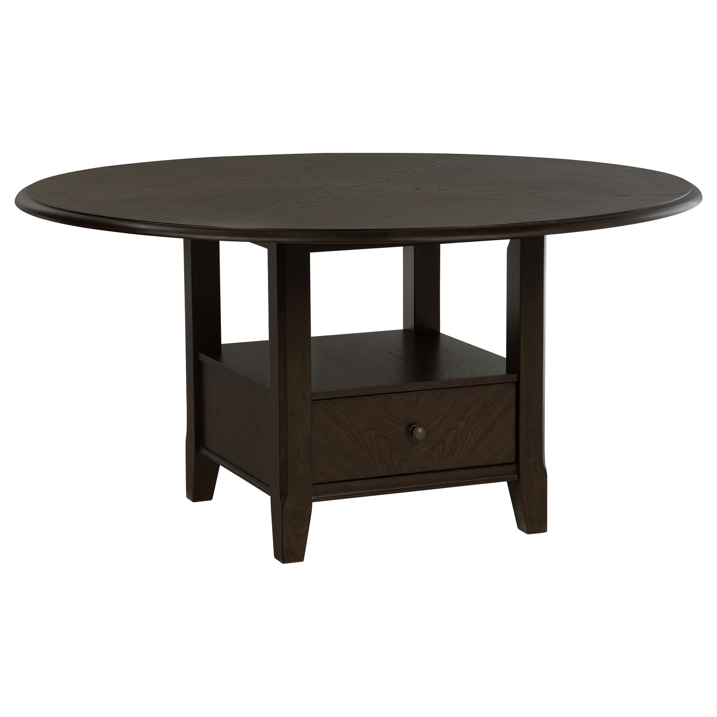 Fulton Dark Cocoa 5-piece Round Dining Table Set - Durable & Stylish