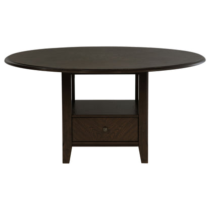 Fulton Dark Cocoa 5-piece Round Dining Table Set - Durable & Stylish