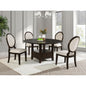Fulton Dark Cocoa 5-piece Round Dining Table Set