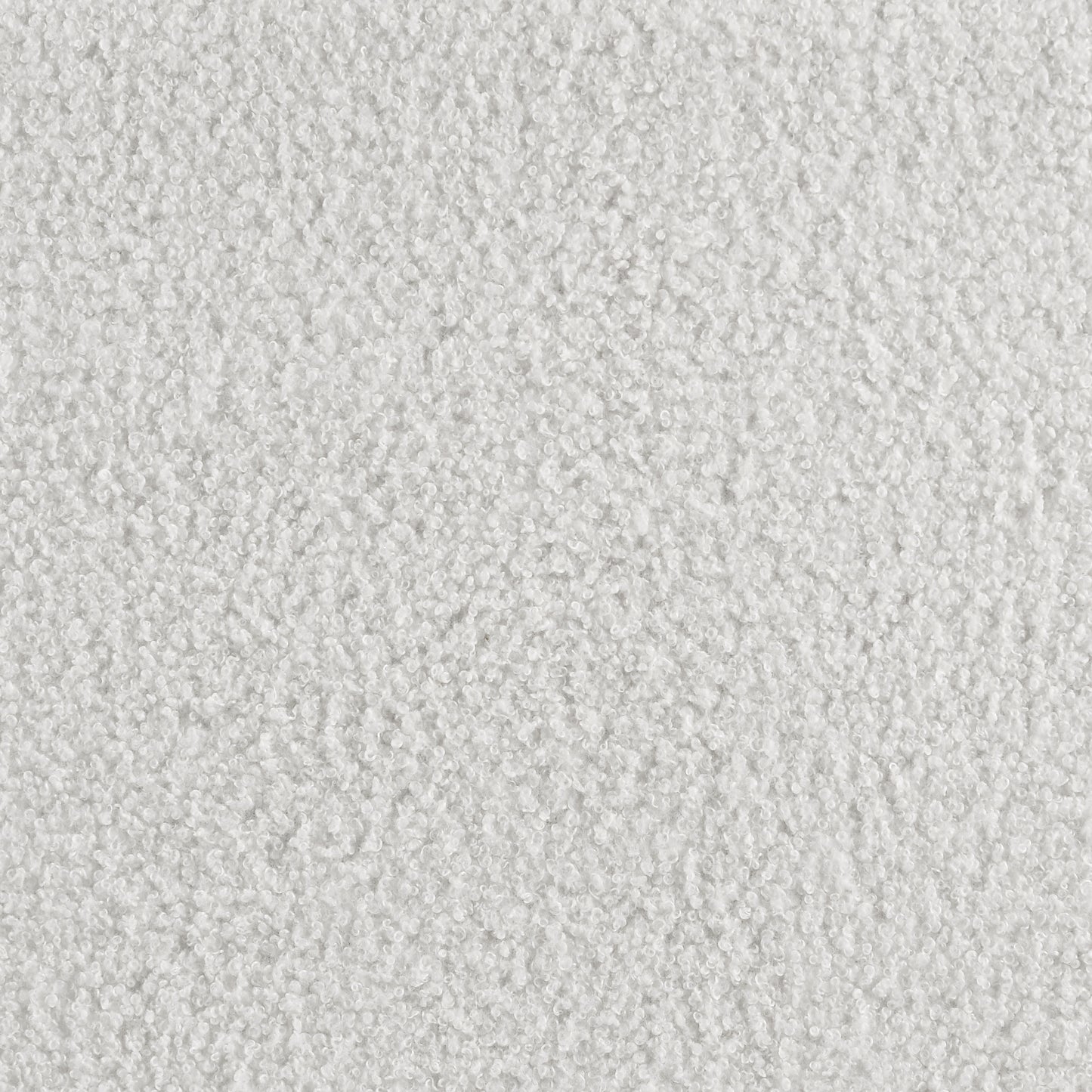White Upholstered King Wingback Bed Frame with Boucle Fabric for Bedroom