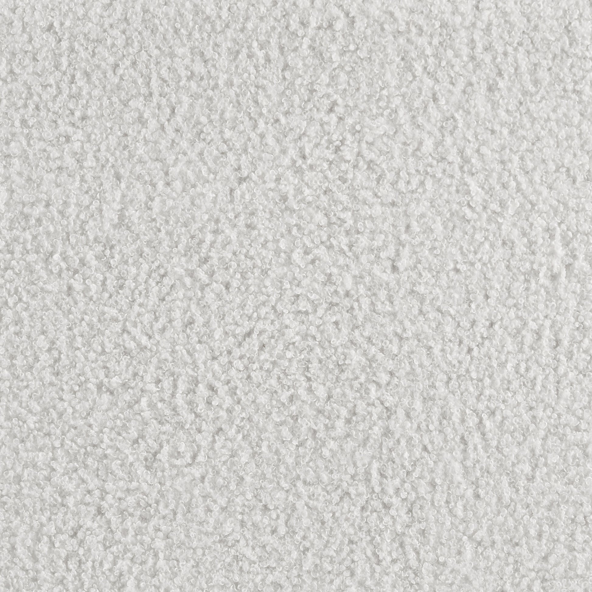 White Upholstered King Wingback Bed Frame with Boucle Fabric for Bedroom