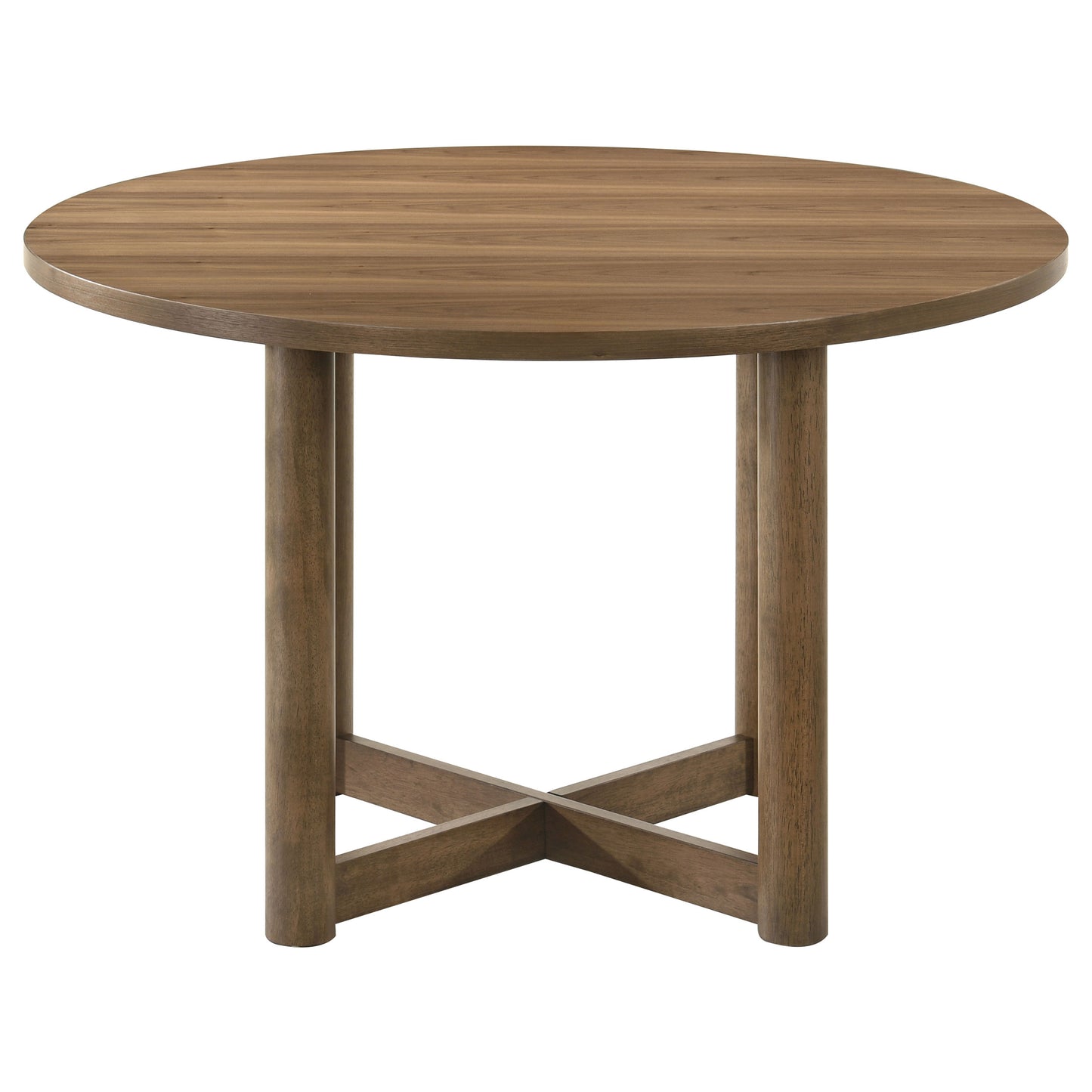 Walnut Round Dining Set for Modern Dining Room
