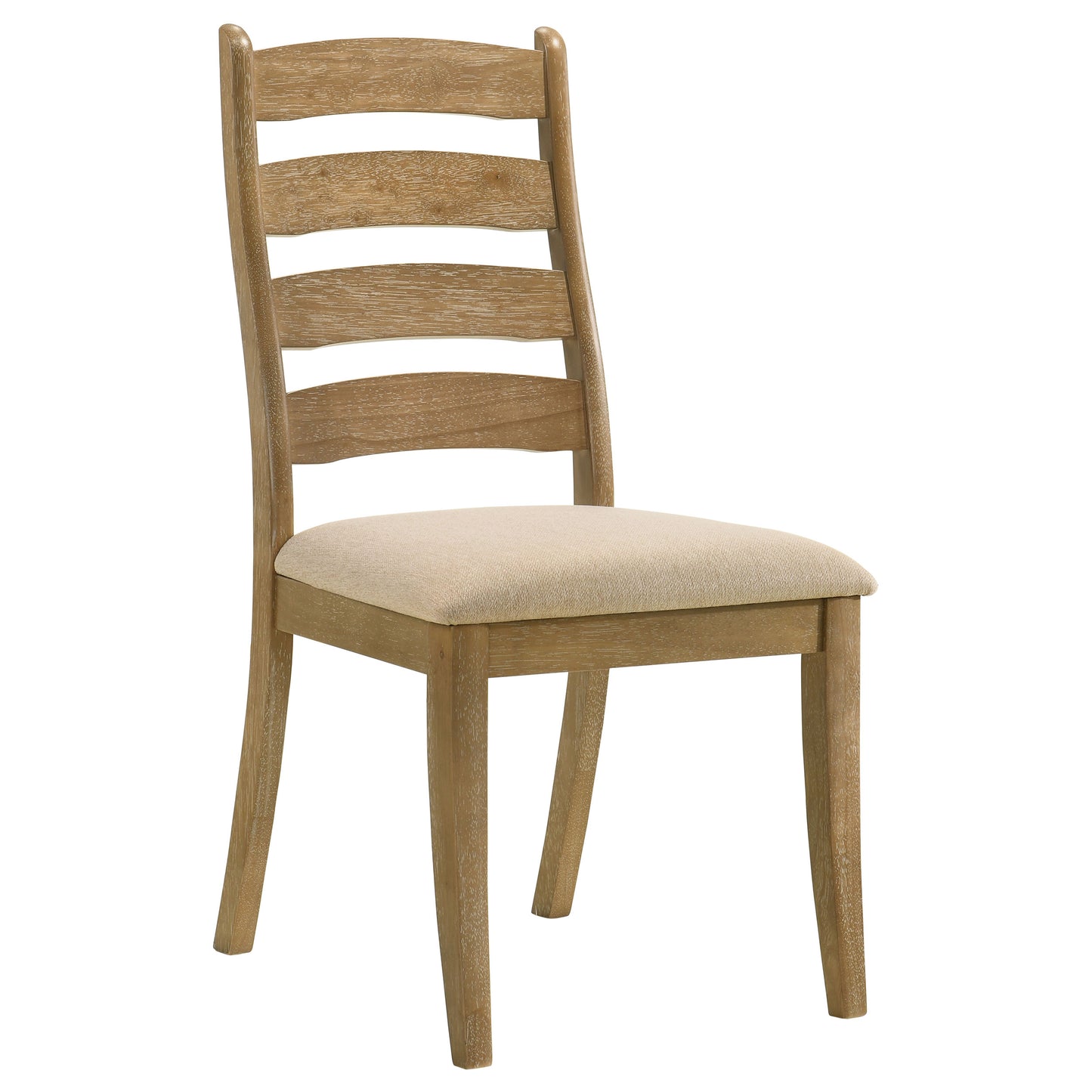 Round Oak Dining Table Set with Upholstered Chairs