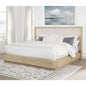 Kimpton Beige Oak Queen Wingback Bed