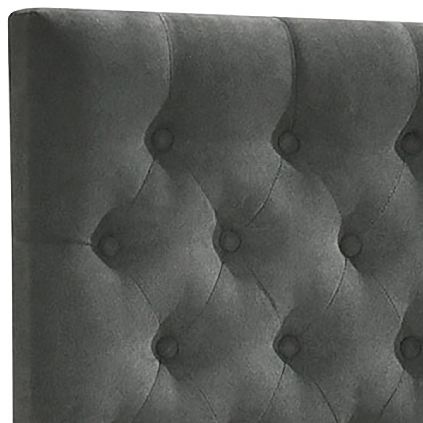 Queen Grey Upholstered Storage Bed Frame with Drawers