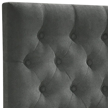 Queen Grey Upholstered Storage Bed Frame with Drawers