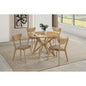 Barlow Light Walnut 5-piece Round Dining Set