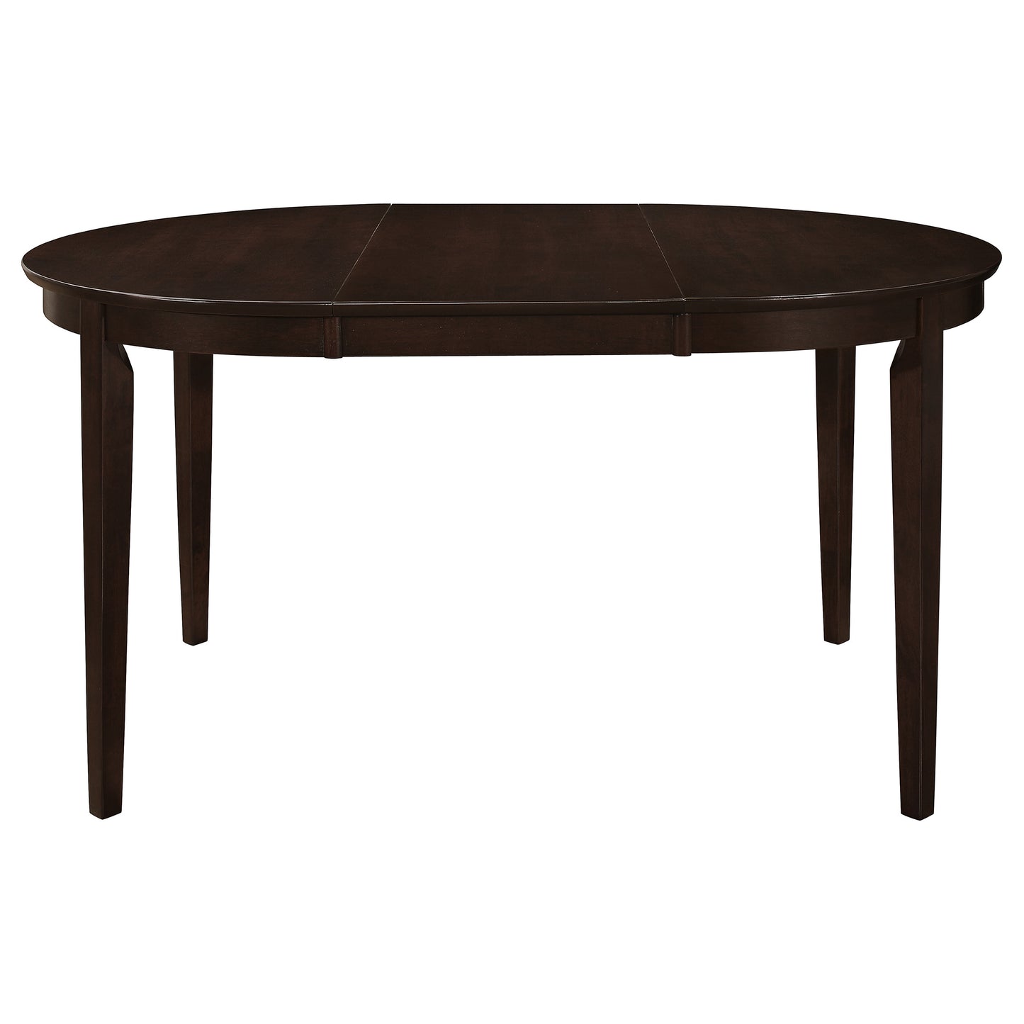 Oval Extendable Dining Set in Cappuccino Wood for Dining Room