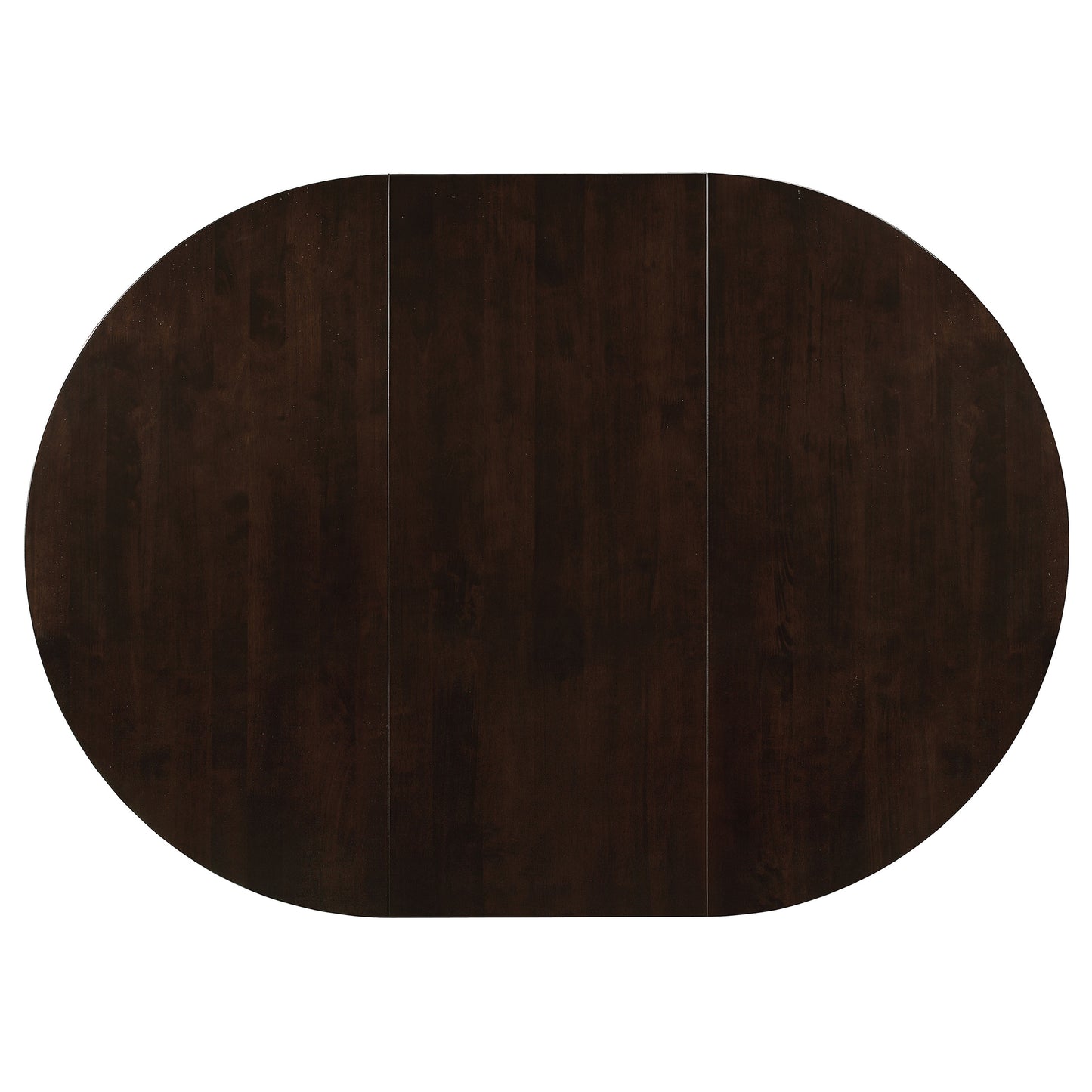 Oval Extendable Dining Set in Cappuccino Wood for Dining Room