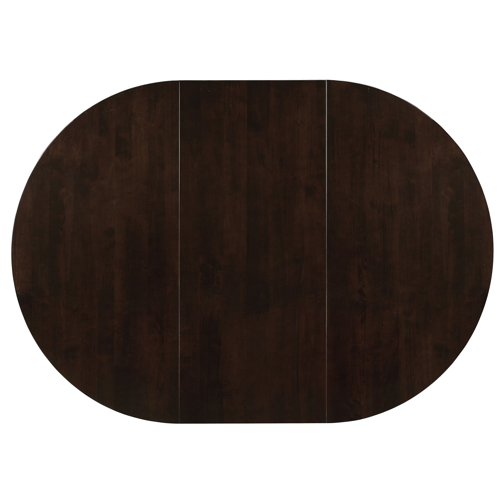 Oval Extendable Dining Set in Cappuccino Wood for Dining Room