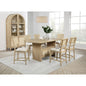 Kimpton Beige Oak 8-piece Counter Dining Set with Cabinet