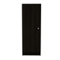 Black Kitchen Storage Cabinet - 3-4 Shelf Freestanding Cabinet for Living Room
