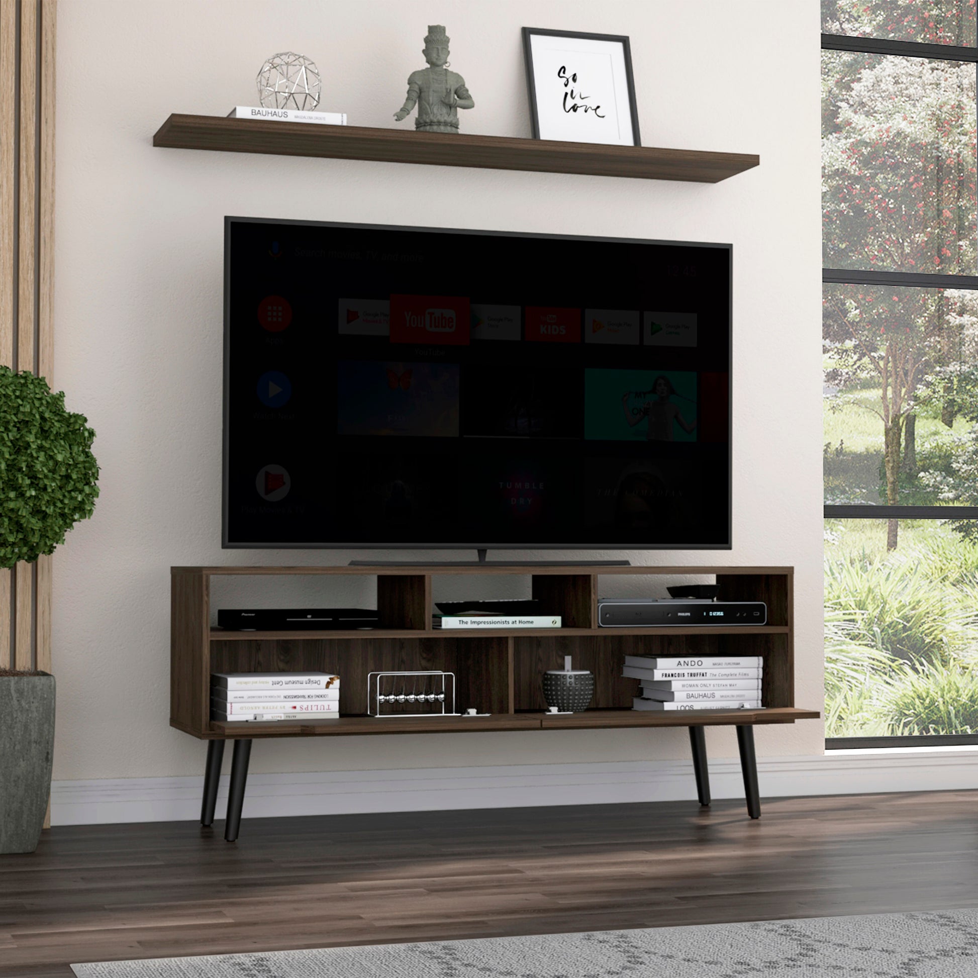 Oslo TV Stand - 51" TVs, Storage & Brown