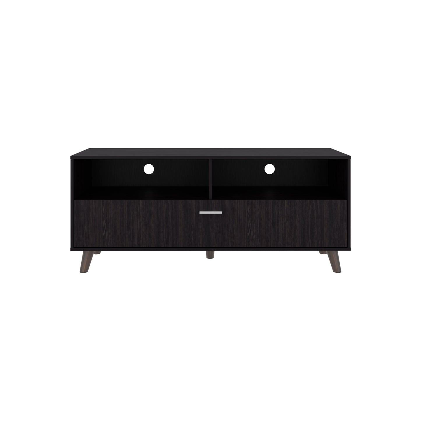 Black Modern TV Stand - Storage & Entertainment Center