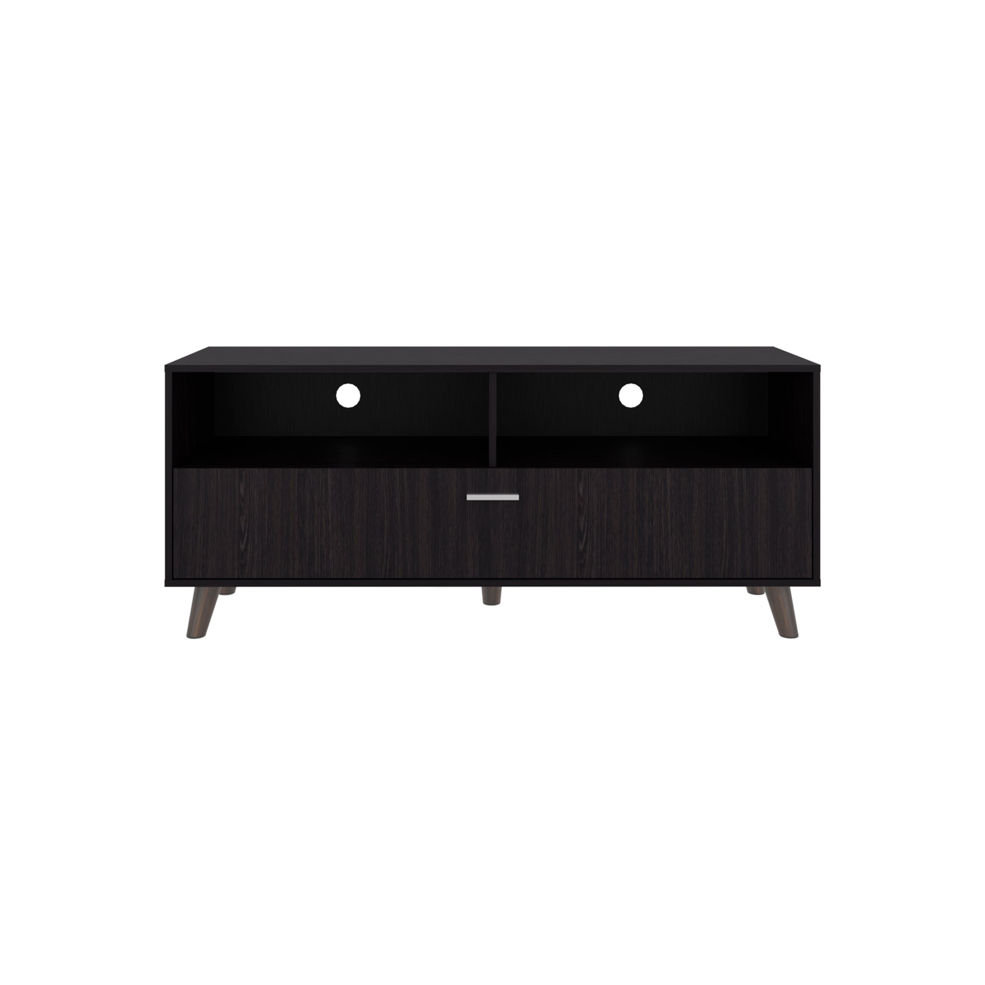 Black Modern TV Stand - Storage & Entertainment Center