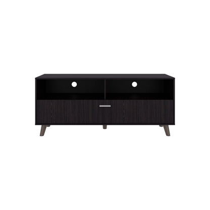 Black Modern TV Stand - Storage & Entertainment Center