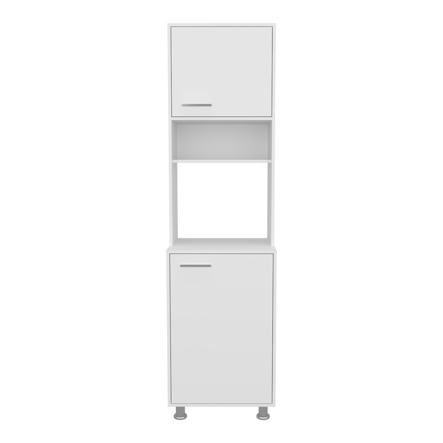 White Kitchen Pantry Cabinet - 19.7" W x 21.4" D x 78.7" H for Living Room