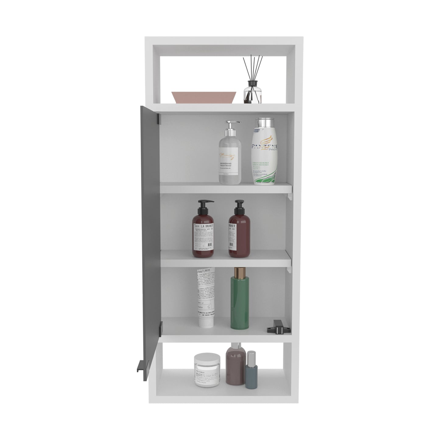 White Bathroom Medicine Cabinet - 5.9 x 11.8 x 28.3", MDF