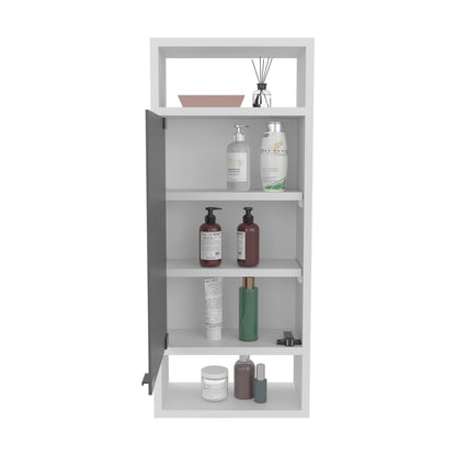 White Bathroom Medicine Cabinet - 5.9 x 11.8 x 28.3", MDF