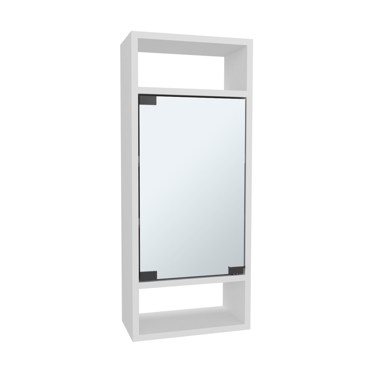 White Bathroom Medicine Cabinet - 5.9 x 11.8 x 28.3", MDF