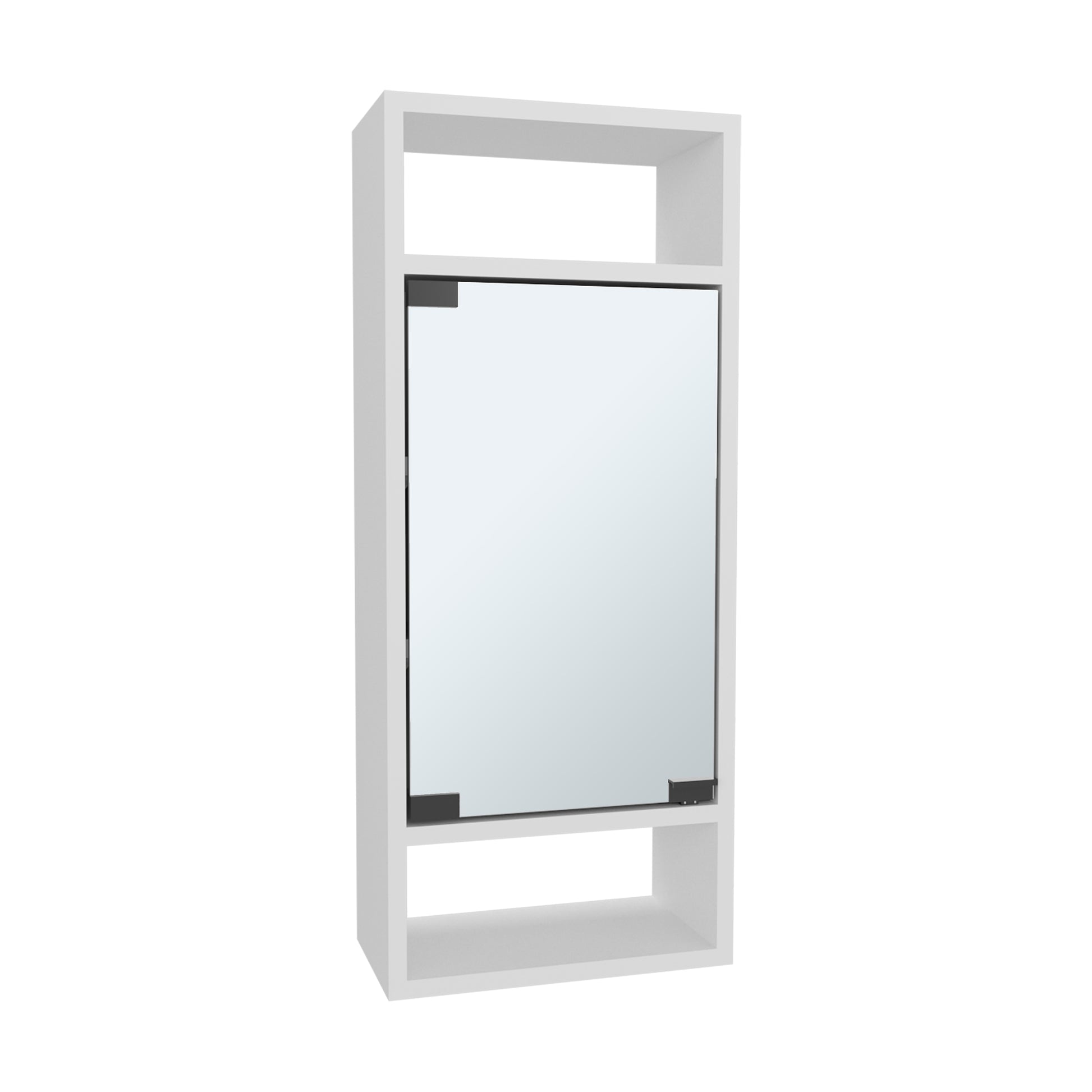 White Bathroom Medicine Cabinet - 5.9 x 11.8 x 28.3", MDF