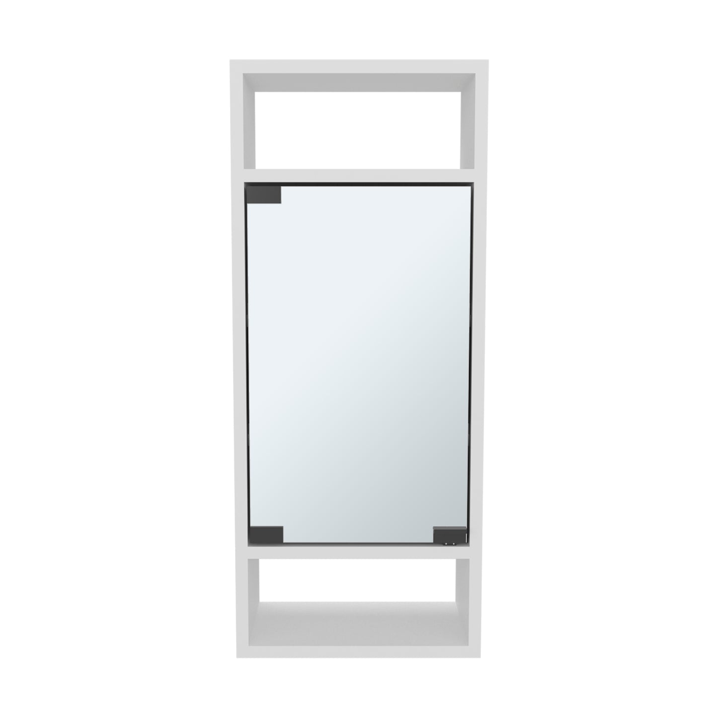 White Bathroom Medicine Cabinet - 5.9 x 11.8 x 28.3", MDF