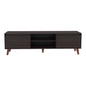 Polaris TV Stand with Open Shelves, Two Storage Shelves For Media Storage and Entertainment Console, Perfect for Living Room or Bedroom
