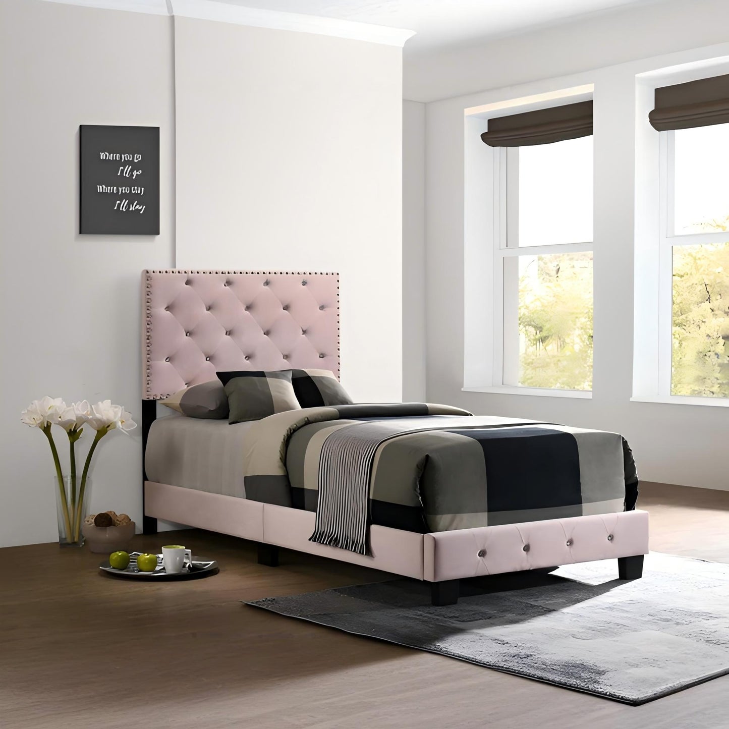 Charming Pink Twin Bed For Kids