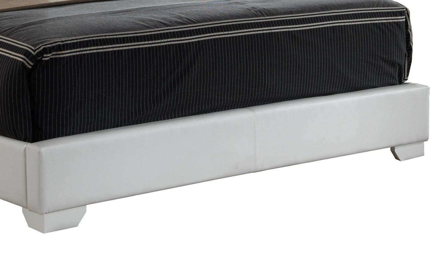 Elegant White Platform Bed - Relaxed Spaces