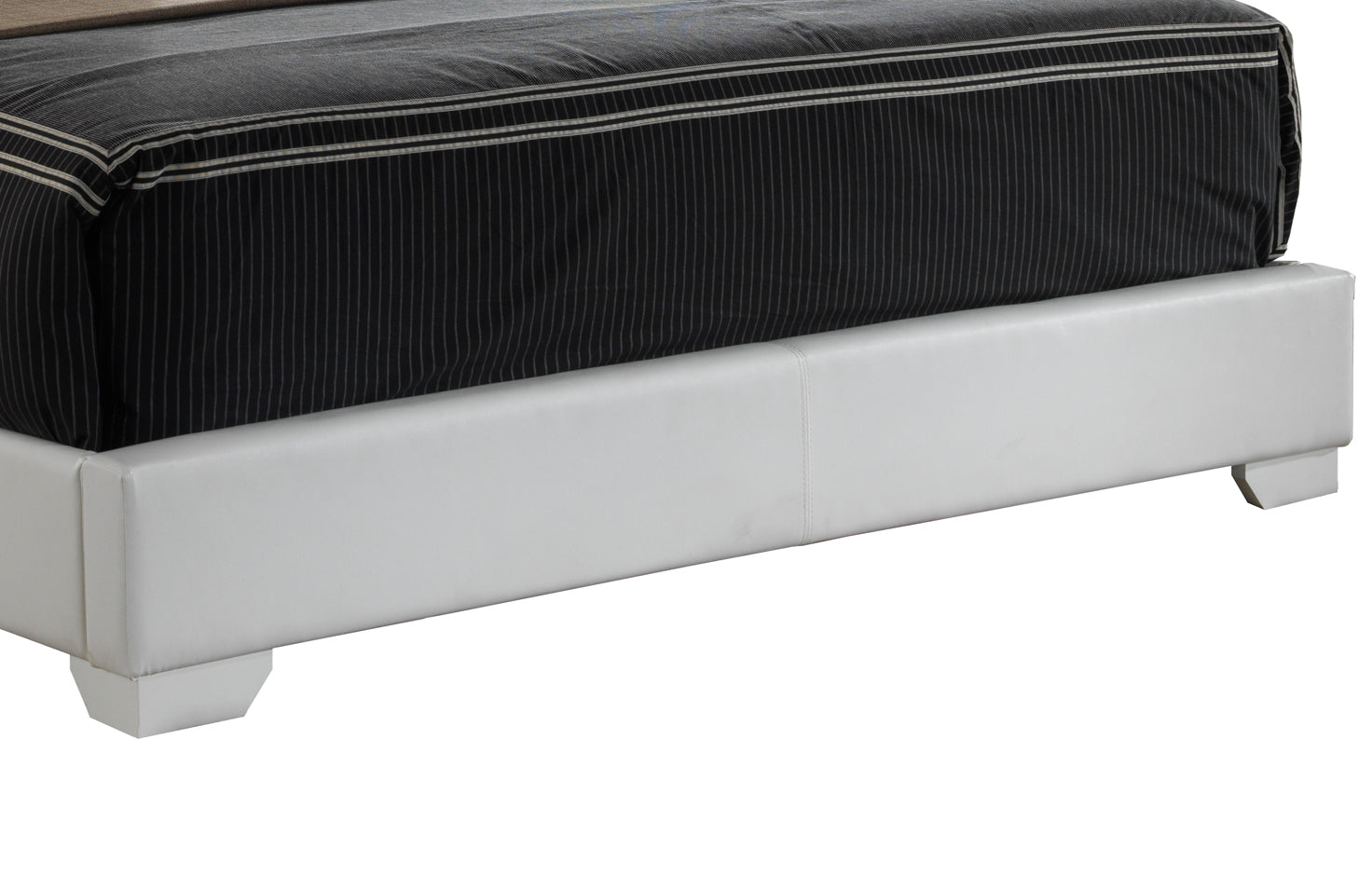 Elegant White Platform Bed - Relaxed Spaces