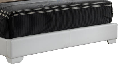 Elegant White Platform Bed - Relaxed Spaces