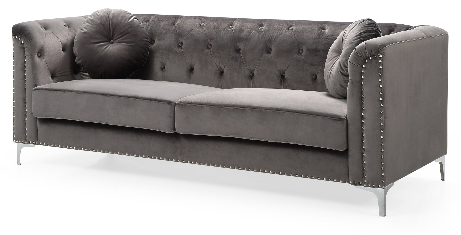 Elegant Contemporary Dark Gray Sofa