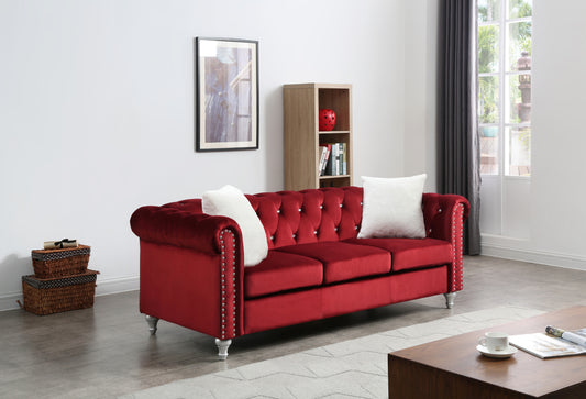 Raisa G869A-S Sofa , BURGUNDY