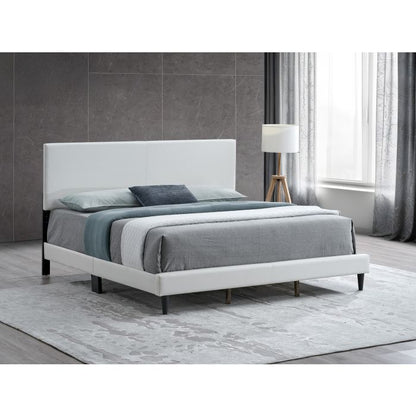 Baron G00709-QB-UP Queen Bed ( Mattress Not Included), White