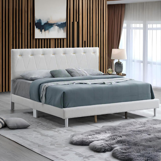 Sinclair G001608-QB-UP Queen Bed  WHEAT( Mattress Not Included)